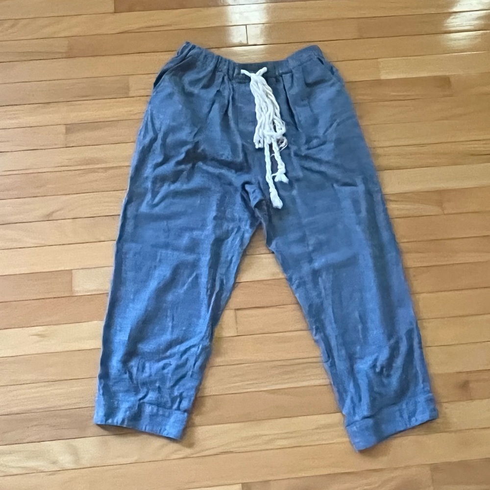 Urban Outfitters Loose Jean Pants with Rope Waistband (size M)